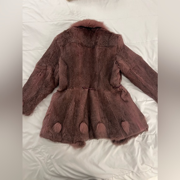 Paula Poggi Purple Fur Coat - Picture 7 of 8